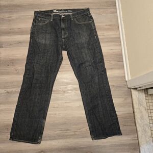 Tommy Hilfiger FREEDOM Dark Washed Blue Whiskered Boot Cut Size 36/32
